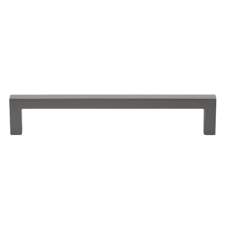 Gliderite Hardware 6-1/4 in. Center to Center Solid Square Bar Pull Graphite Gray 21683-160-GPH-1